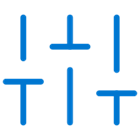 icon of lines representing data transmission.