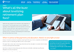 What's all the buzz about levelizing retirement plan fees? Thumbnail image of fee levelization white paper