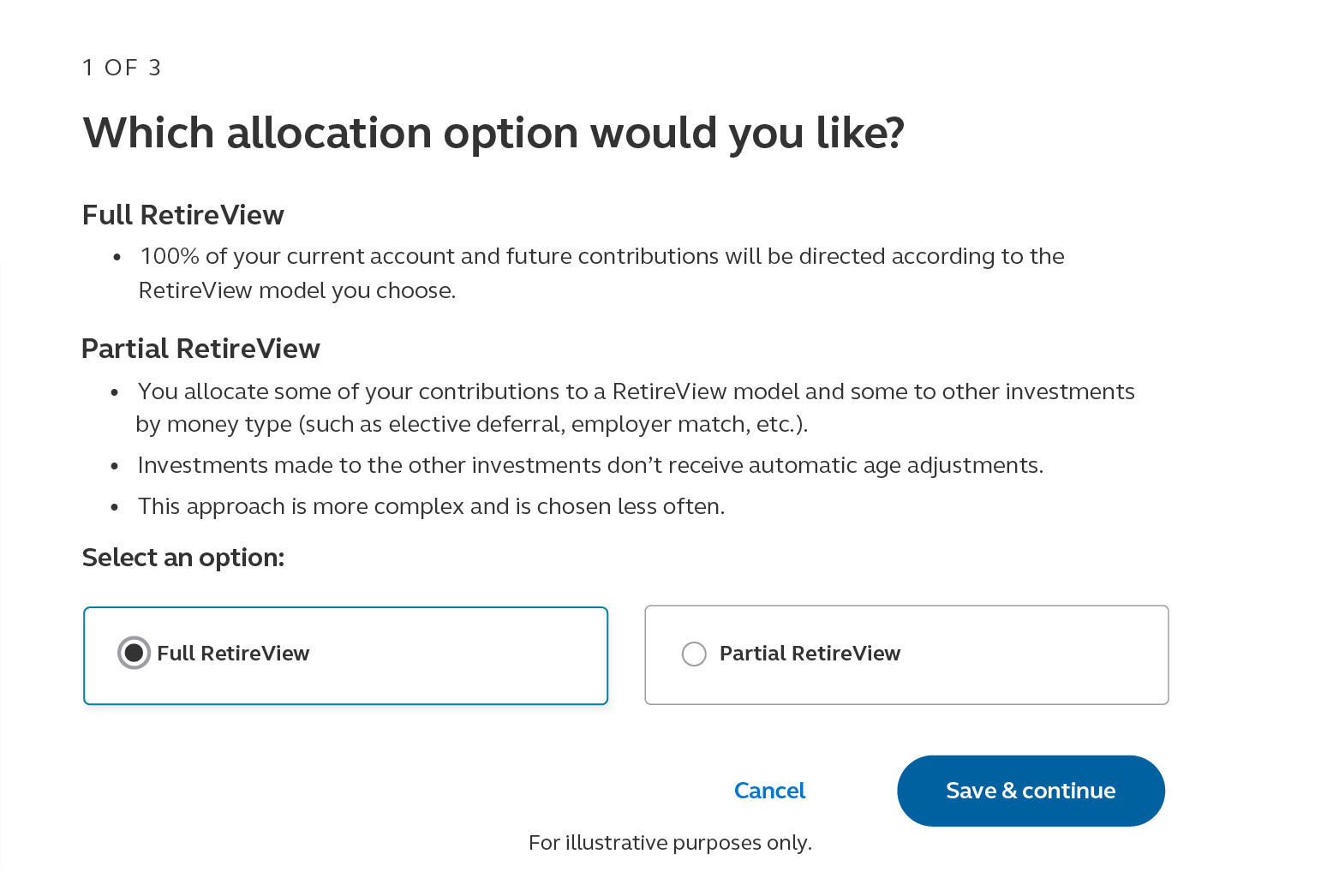 Moving example of a moderate conservative investor profile using the quiz