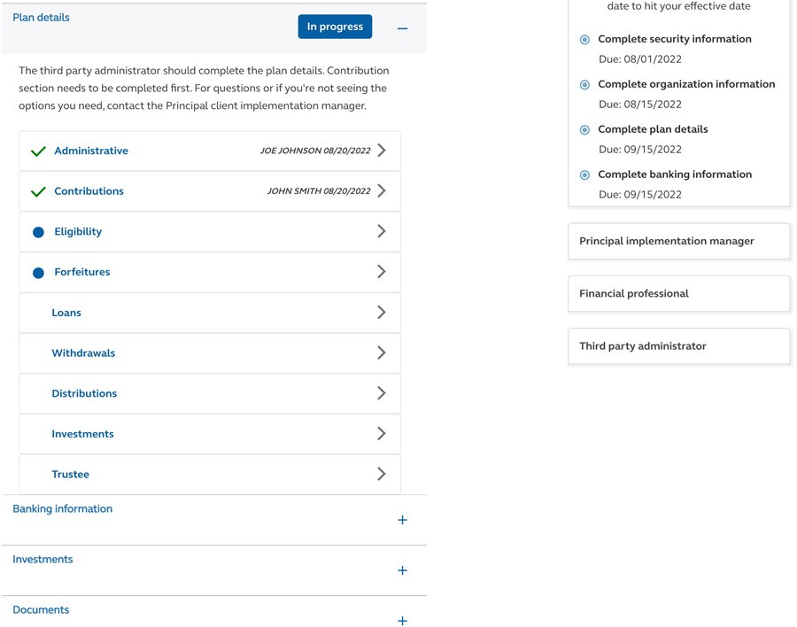 Animation providing more information on statements available within an account.