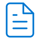 icon of a document with lines for text.